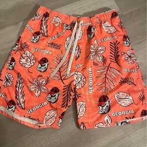 Wes and Willy University of Georgia Swim Trunks